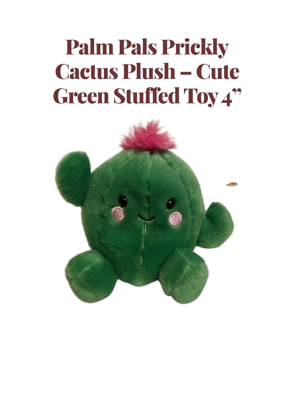 Palm Pals Prickly Cactus Plush – Cute Green Stuffed Toy 4”